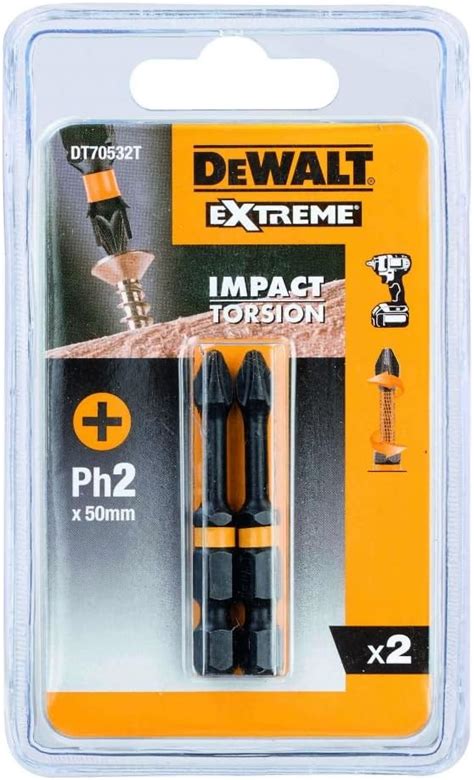 Dewalt Extreme Impact Torsion Bits Ph X Mm Dt T Qz Amazon