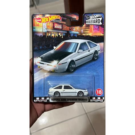Hot Wheels Toyota Ae86 Sprinter Trueno Boulevard Shopee Malaysia