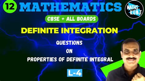 Definite Integration 04 Questions On Properties Of Definite Integrals