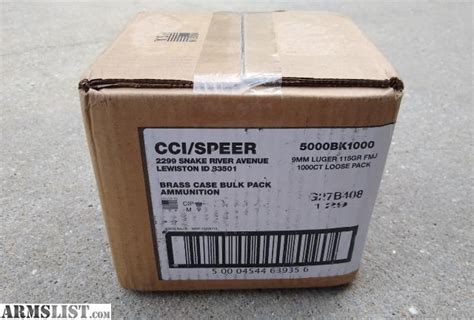 Armslist For Sale 9mm Bulk Ammo Cci