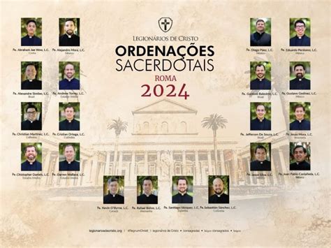 Legion Rios De Cristo Ordena Es Sacerdotais N O Fostes V S Que