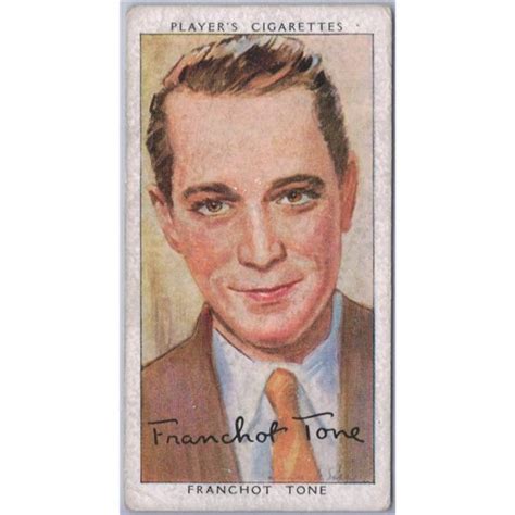 1938 John Player And Sons Film Stars Tobacco Cards 3rd Series Franchot