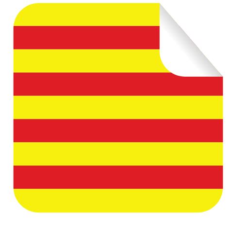 Catalan flag sticker symbol | Free clip art, Clip art, Flag