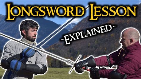 Training Longsword Fighting - A Lesson - YouTube