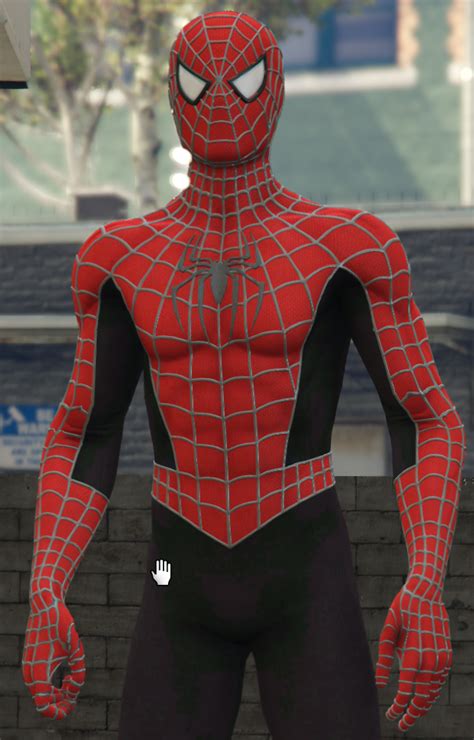 Spider Man Raimi PS4 Red And Black Suit Retexture GTA5 Mods