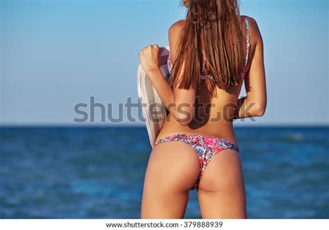 Sexy Back Beautiful Woman Bikini On Stock Photo Shutterstock