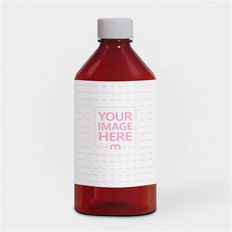 Amber Bottle Mockup Generator Transparent Label Mediamodifier