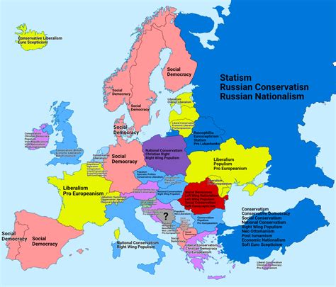 The Political Map Of Europe - Retha Charmane