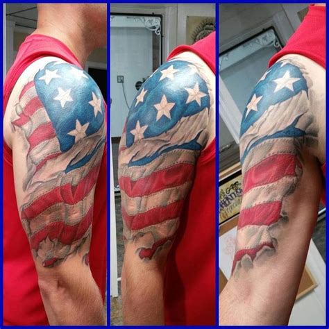 101 Awesome American Flag Tattoo Ideas! - Outsons