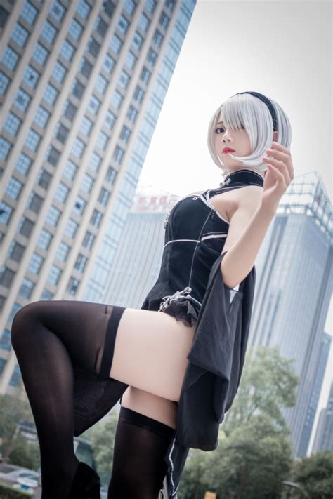 Pretty 2B Cosplay Oozes Sex Appeal Sankaku Complex