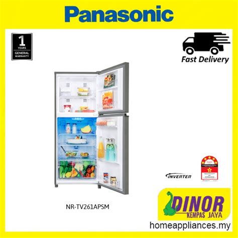 Panasonic 262L Inverter Energy Saving 2 Door Top Freezer Refrigerator