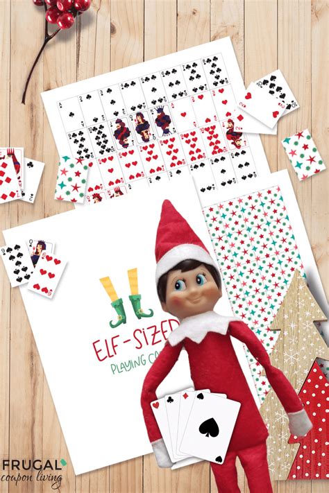 Adorable Mini Playing Cards Printable - Use with a Christmas Elf!