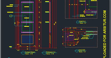 40 Model Autocad Pintu Geser Simple Dan Minimalis