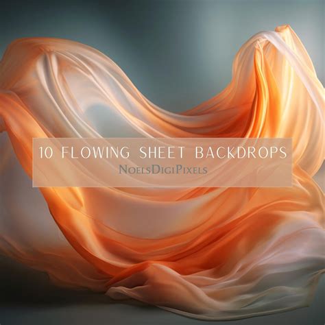 10 Flowing Sheet Backdrops Digital Background Bundle Maternity Dance