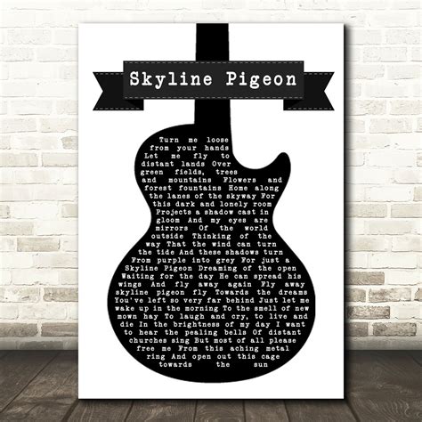 Elton John Skyline Pigeon Vinyl Record Song Lyric Quote Print ...