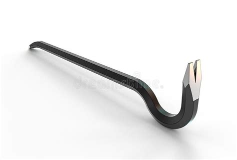 3d illustration of crowbar stock illustration. Illustration of ...