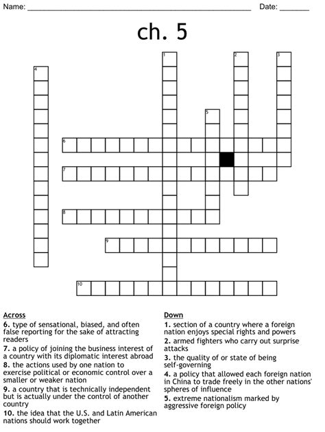 Ch 5 Fingerprint Crossword Review Prntbl Concejomunicipaldechinu Gov Co