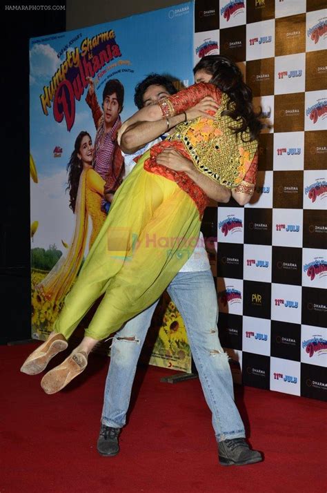 Alia Bhatt Varun Dhawan At The First Look Launch Of Humpty Sharma Ki