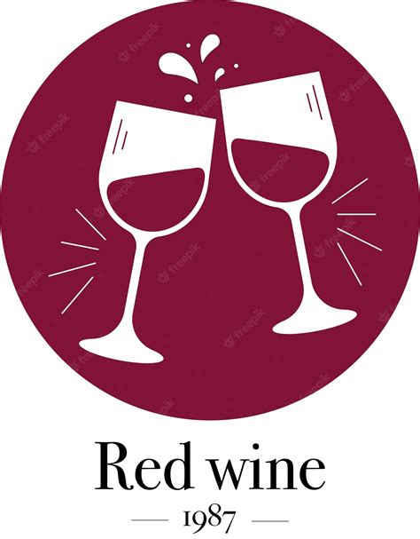 Premium Vector Logo Design With Red Wine Glasses And Wine Splash Logo