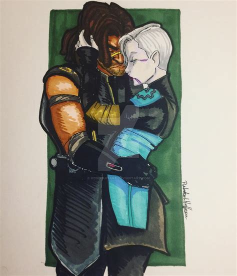 Quinlan Vos and Asajj Ventress by Rebekahsart on DeviantArt