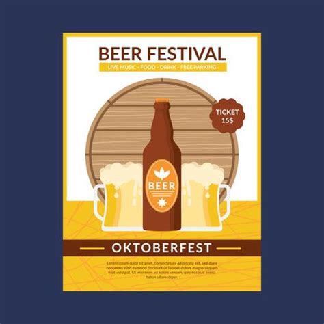 Oktoberfest Flyer Template 237859 Vector Art at Vecteezy