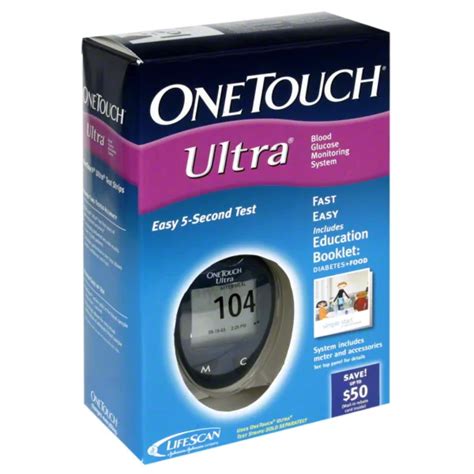 One Touch Ultra Blood Glucose Meter Kit Shop At H E B