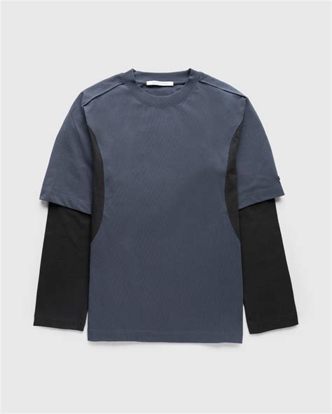 AFFXWRKS Dual Sleeve T Shirt Muted Blue Highsnobiety Shop