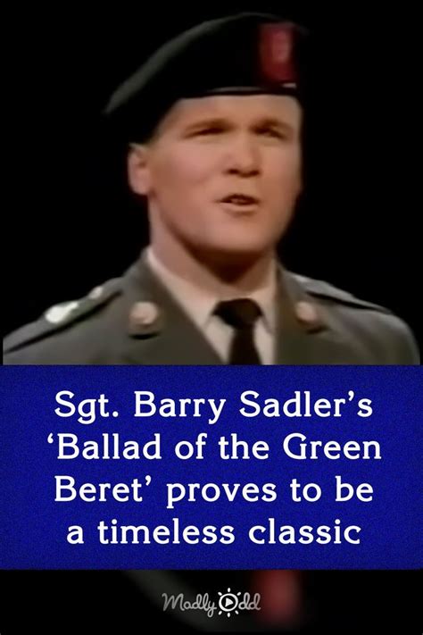 Sgt. Barry Sadler's 'Ballad of the Green Beret'