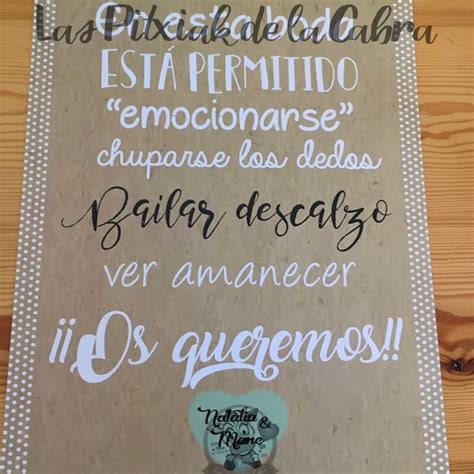 Cartel Bienvenidos Boda Las Pitxiak De La Cabra