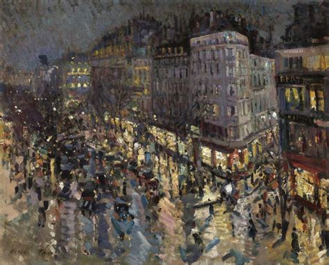 The Boulevard Of Capucines Painting Constantin Korovin Oil Paintings