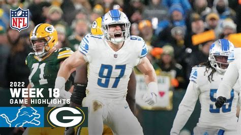 Detroit Lions vs. Green Bay Packers | 2022 Week 18 Game Highlights ...