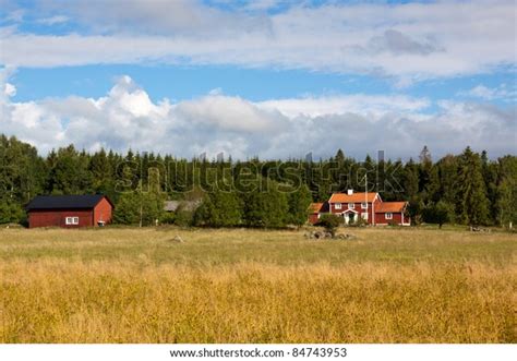 House Barn Swedish Rural Landscape Stock Photo 84743953 Shutterstock