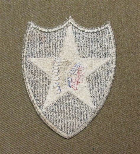 2nd Infantry Division Patch With OD Border – SOLD | J. Mountain Antiques