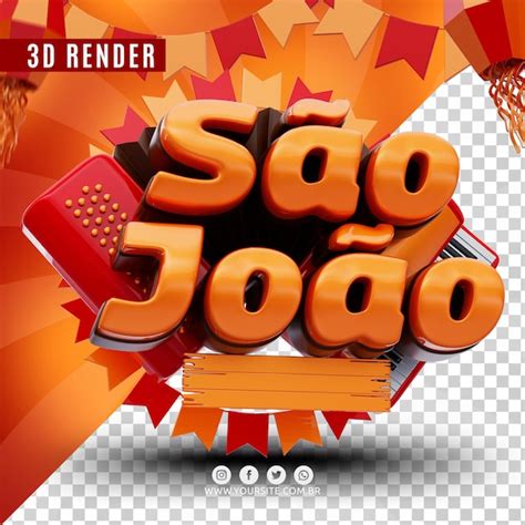 Label S O Joao Festa Junina D Render Brasil Bal O Realista Premium