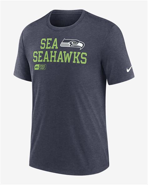 Seattle Seahawks Overlap Lockup Mens Nike Nfl T Shirt