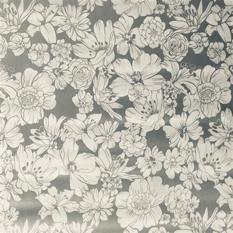 Mexican Oilcloth Wild Flower Silver BenElke