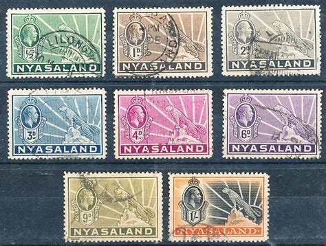 Zimbabwe Rhodesia Nyasaland NYASALAND KGV 1934 FULL SET FINE