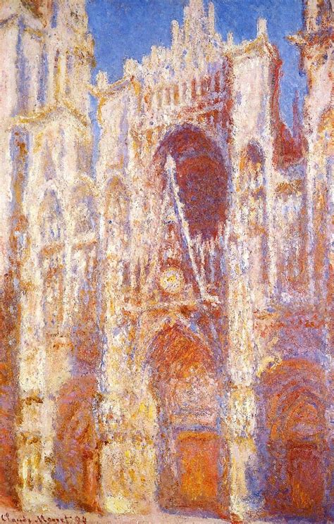 La Cath Drale De Rouen Le Portail Soleil De Claude Monet