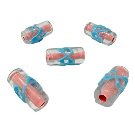 Firma De Murano GG Cristal Miolo Rosa E Azul Magnatos Bijoux