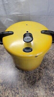 Vintage S Presto Pressure Cooker Canner Harvest Gold A Ebay In