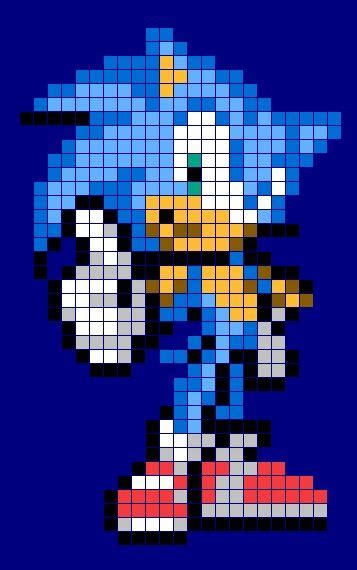 Sonic The Hedgehog Sprite Grid Pixel Art Grid Pixel Art Minecraft 17355 Hot Sex Picture