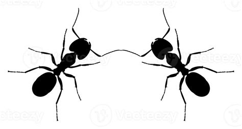 Free Pair of the Ant Silhouette for Art Illustration, Logo, Pictogram ...