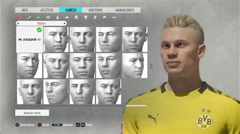 Erling Braut Haaland Borussia Dortmund Face Fifa Fifa Modo