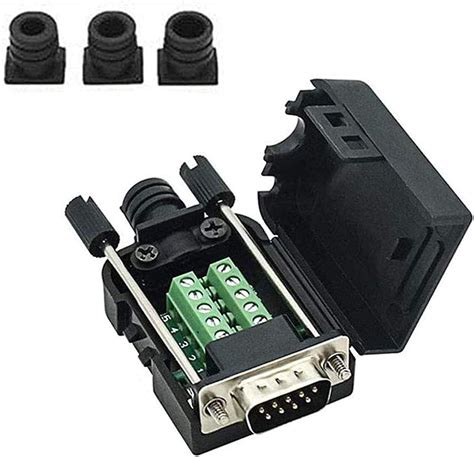 Connector DB9 RS232 D SUB Male Serial Adapter 9 Pin Port Adapter To