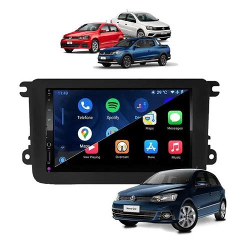 Kit Multim Dia Gol Voyage Saveiro Pol Carplay Androidauto