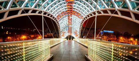 Peace bridge editorial photography. Image of illuminated - 177862737