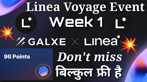 Linea Voyage Bridge Week Testnet Task Earn POint Claim NFT YouTube