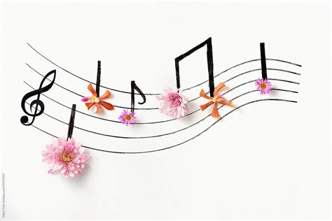 Music Notes Of Flowers By Stocksy Contributor Marc Tran Stocksy