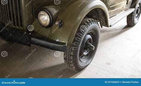 Restored Retro Jeep Willis During The American Vietnam War On The Sand In The Desert Of Vietnam