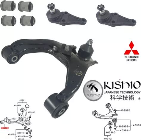 Kit Horquilla Super Izq Bujes Rotulas Mitsubishi L Meses Sin